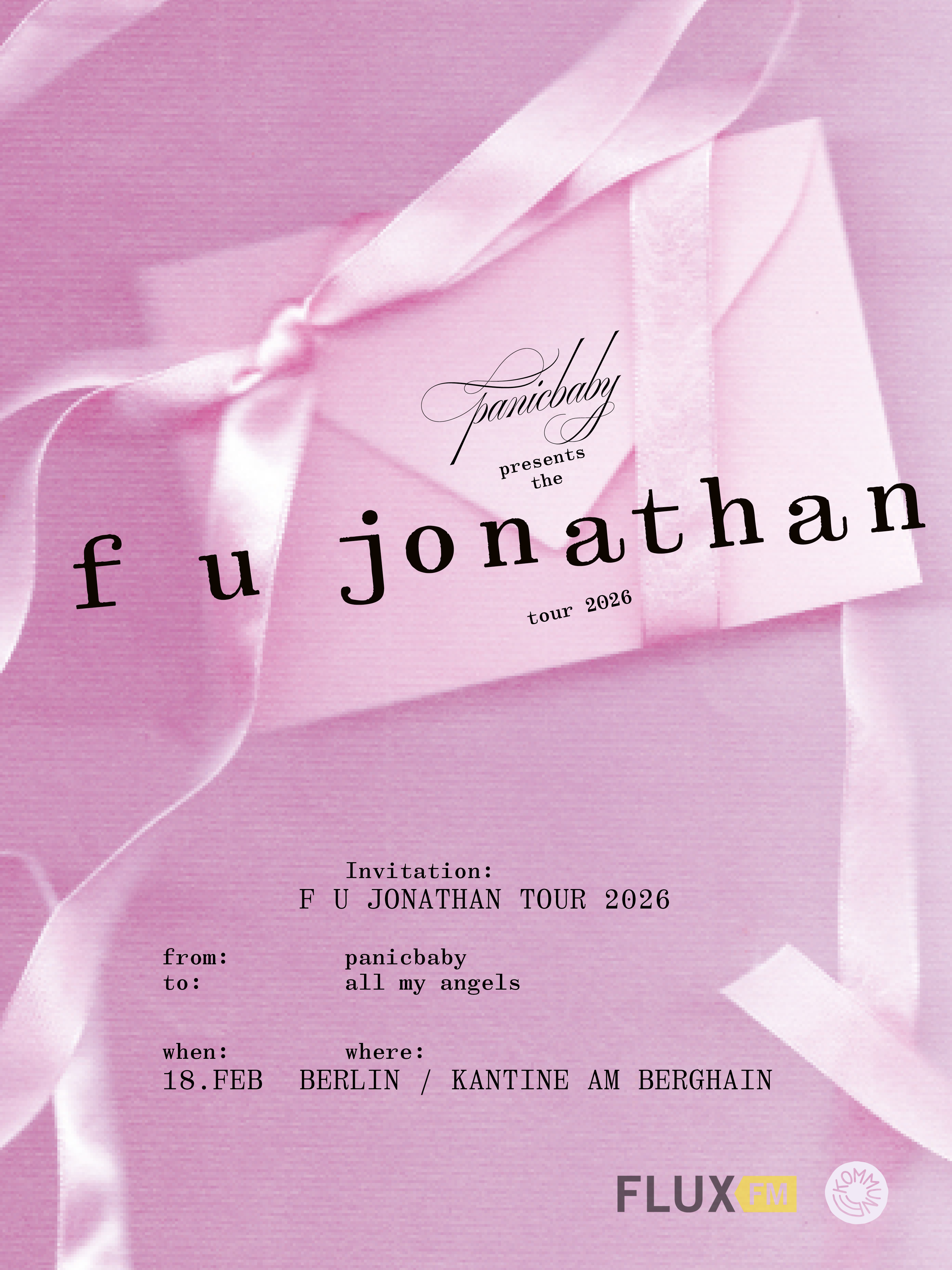 E-Ticket panicbaby - f u jonathan! (EP release tour) - Berlin